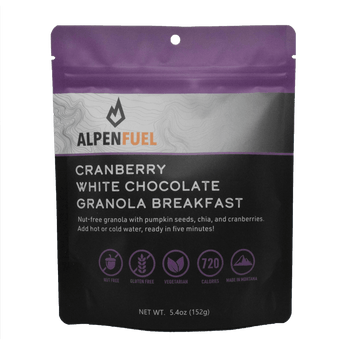 Alpen Fuel Cranberry White Chocolate Granola (nut-free) - Hilltop Packs LLC
