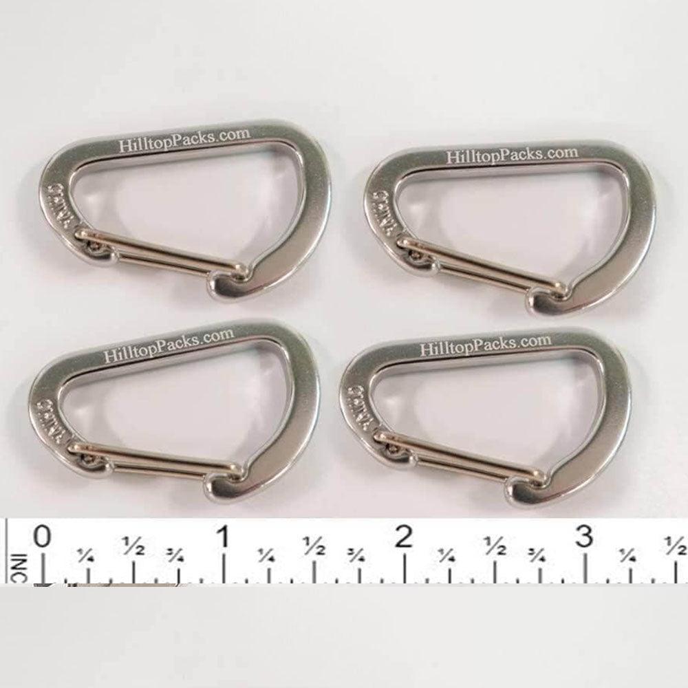 Micro Carabiners (4pk) 1.6 Strong Wire Gate Closure Ultralight