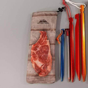 Ultralight Tent Stake Bag Funny Prints - Hilltop Packs LLC