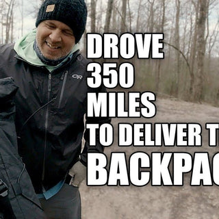 Ben drove 350 miles to deliver this backpack - Hilltop Packs LLC