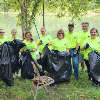 We helped clean up a local lake - Hilltop Packs LLC