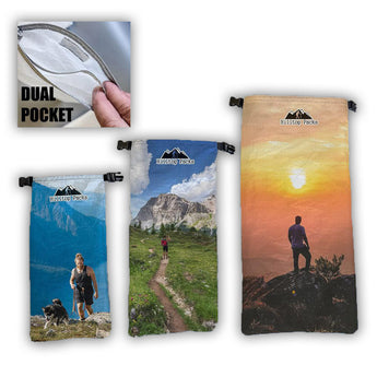 Dual Pocket Gadget Bags w/ Custom Printing (D50T)