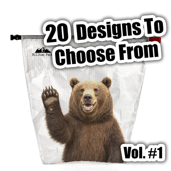 Food Bags Fun Prints Vol 1 (D50T ultralight fabric) - Hilltop Packs LLC