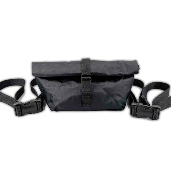 Roll Top Fanny Pack (Black Ultralight DYNEEMA) - Hilltop Packs LLC