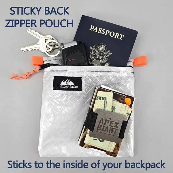 Sticky Wallet w/ Adhesive Backing V2 - Hilltop Packs LLC