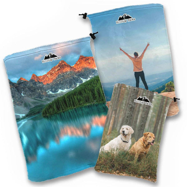 Stuff Sacks w/ Custom Printing (Challenge D50T ultralight fabric) - Hilltop Packs LLC