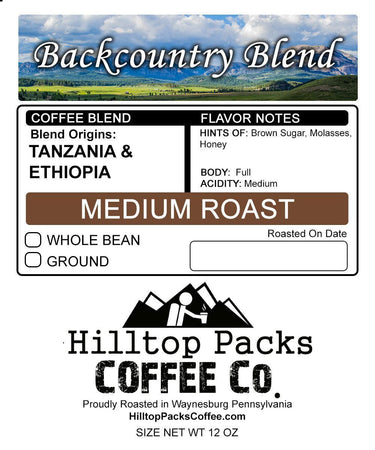 Backcountry Blend - Medium Roast - Hilltop Packs LLC