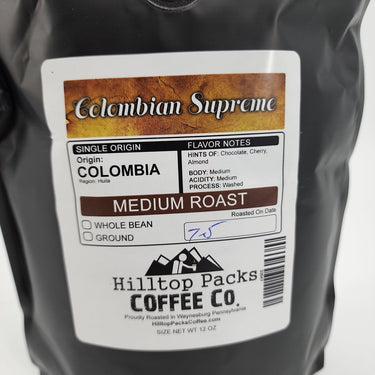 Colombian Supreme - Medium Roast - Hilltop Packs LLC