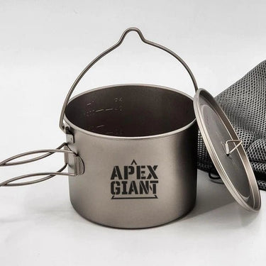 Cook Pots made with ultralight Titanium Apex Giant - Hilltop Packs LLC