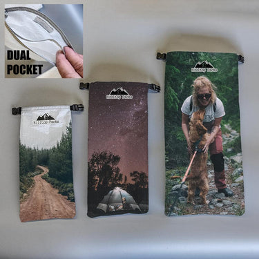 Dual Pocket Gadget Bags w/ Custom Printing (ECOPAK) - Hilltop Packs LLC