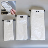 Dual Pocket Gadget Bags White (ECOPAK) - Hilltop Packs LLC