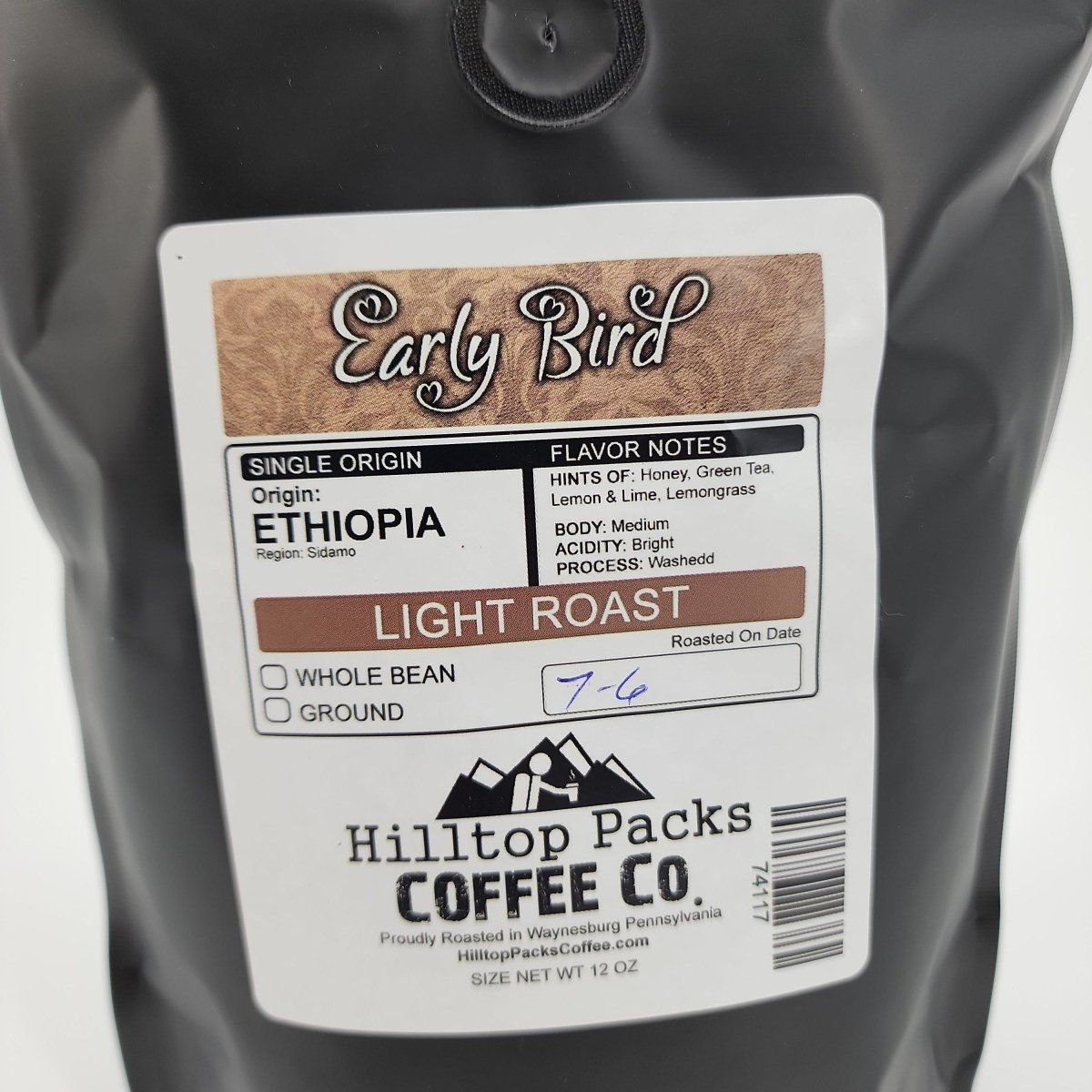 Early Bird - Light Roast - Hilltop Packs LLC