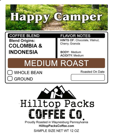 Happy Camper - Medium Roast - Hilltop Packs LLC