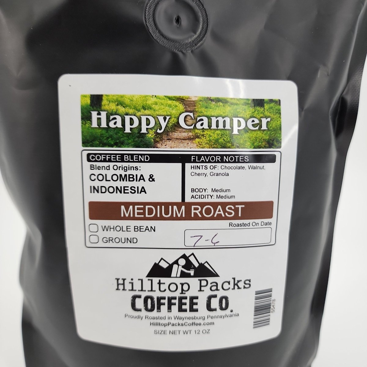 Happy Camper - Medium Roast - Hilltop Packs LLC
