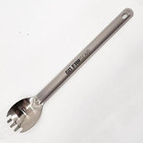 Long Handle Titanium Spork w/ polished bowl - Hilltop Packs LLC