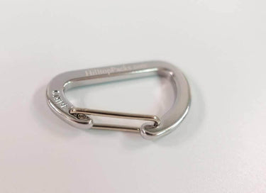 Micro Carabiners (4pk) 1.6" Strong Wire Gate Closure Ultralight - Hilltop Packs LLC