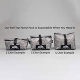 Roll Top Fanny Pack w/ Custom Printing (DYNEEMA) - Hilltop Packs LLC