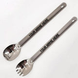 Spoon OR Spork Custom Printed (Titanium) - Hilltop Packs LLC