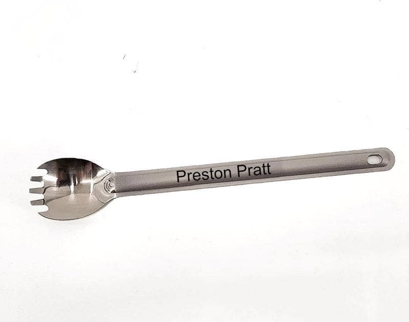 Spoon OR Spork Custom Printed (Titanium) - Hilltop Packs LLC
