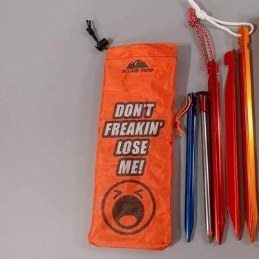 Tent Stake Stuff Sacks (Funny Prints) - Hilltop Packs LLC