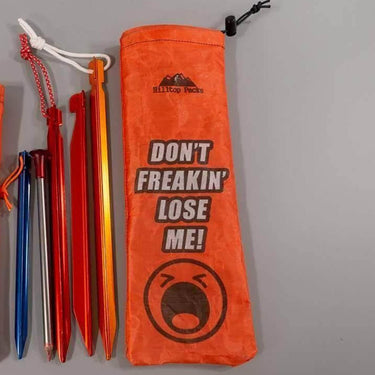 Tent Stake Stuff Sacks (Funny Prints) - Hilltop Packs LLC