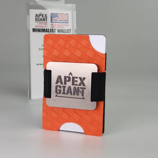 Wallet - Basket Weave Hunter Orange - APEX GIANT - Hilltop Packs LLC