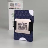 Wallet - Basket Weave Police Blue - APEX GIANT - Hilltop Packs LLC